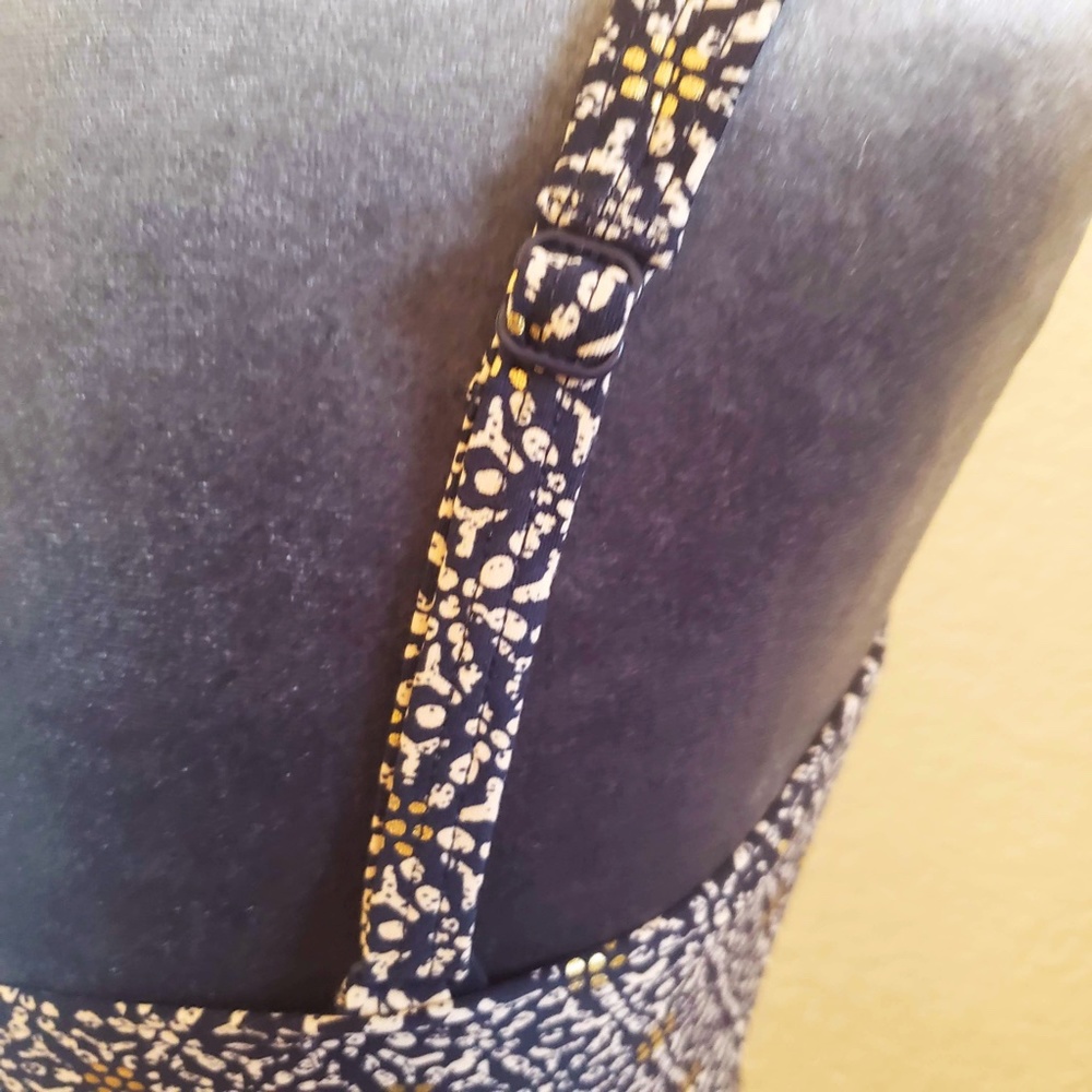 Niptuck Swim 'Joanne' Nautical Foil Print Navy & Gold One-Piece Swimsuit -Size 8 - Picture 10 of 15